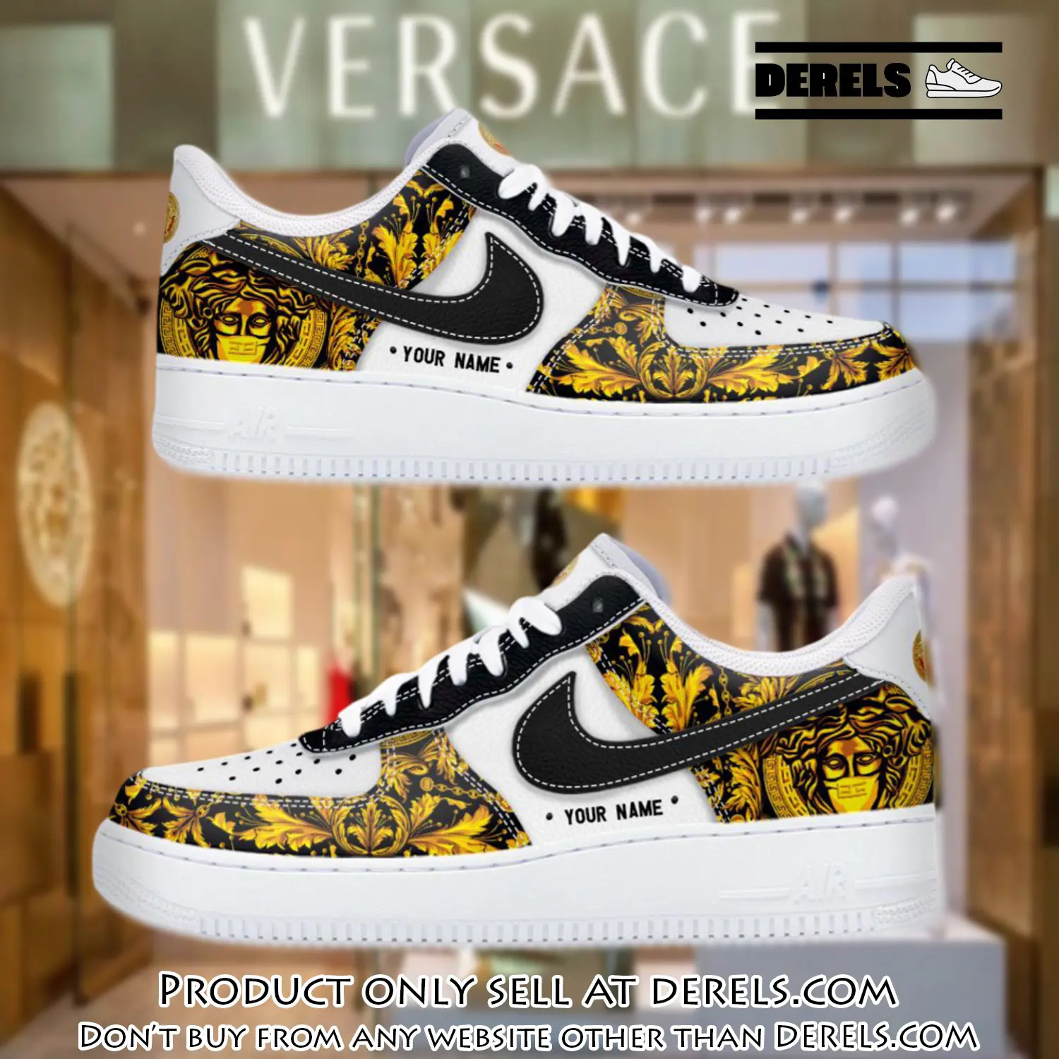 Personalized versace luxury air force 1 sneakers limited af1 shoes oaf1021 dr0843672
